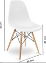 Ver imagem 7 de Kit Mesa 90cm Branca com 4 Cadeiras Charles Eames Polipropileno Sala de Jantar