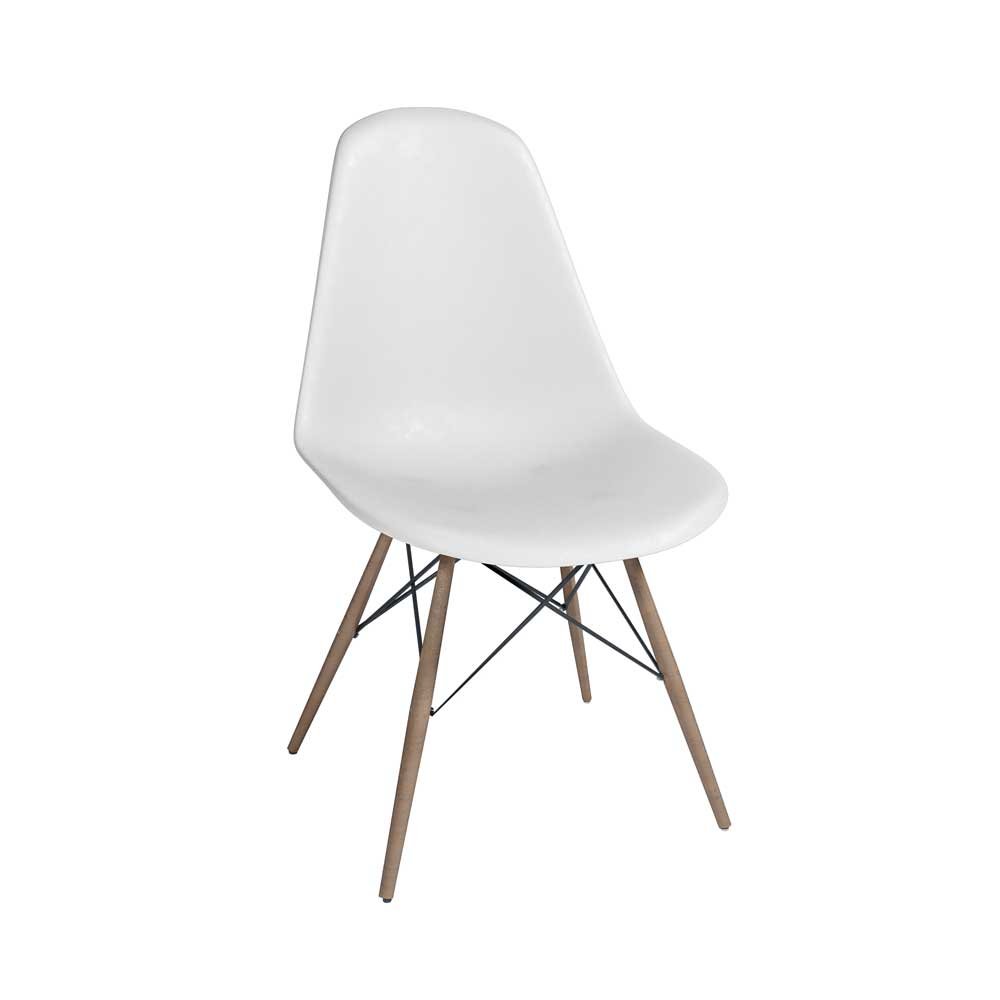 Kit Mesa Jantar Eiffel 90cm Branca + 4 Cadeiras Charles Eames - 5