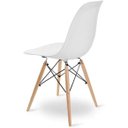 Ver mais imagens de Kit Mesa 90cm Branca com 4 Cadeiras Charles Eames Polipropileno Sala de Jantar