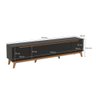 Rack Kappesberg 3 Portas Preto Fosco 218cm - 3