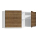 Ver imagem 6 de Armário de Cozinha Aéreo 150 cm 2 Portas e 2 Nichos Branco/Rustic Glamy Madesa