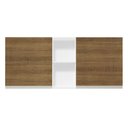 Ver imagem 7 de Armário de Cozinha Aéreo 150 cm 2 Portas e 2 Nichos Branco/Rustic Glamy Madesa