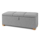Ver imagem 2 de Puff Baú King Base Madeira Maciça 193cm Loft