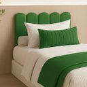 Ver imagem 5 de Cabeceira Nuvem Estofada Solteiro 5 Placas em Suede 45x20cm:verde