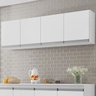 Armário Aéreo para Cozinha Ambiente Andréia 4 Portas 150 Cm Ajl - 1