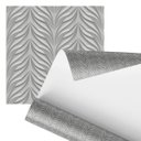 Ver imagem 1 de Papel de Parede Adesivo Folhas 3d Minimalista Cinza 2,80m