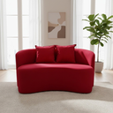 Ver imagem 2 de Sofá Decorativo Montreal 180cm Orgânico Suede Vermelho