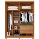 Ver imagem 3 de Guarda Roupa Filadélfia 4 Portas Benetil Cinamomo