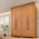 Ver imagem 4 de Guarda Roupa Filadélfia 4 Portas Benetil Cinamomo