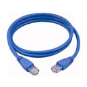 Ver imagem 1 de Cabo de Rede Ethernet Lan Rj45 Cat 5 Utp Azul 5 Metros