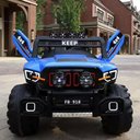 Ver imagem 2 de Carrinho Jipe Infantil Elétrico Super Cross 4x4 12v com Controle Remoto Bluetooth Azul