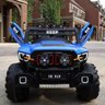 Carrinho Jipe Infantil Elétrico Super Cross 4x4 12v com Controle Remoto Bluetooth Azul - 2