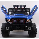 Ver imagem 3 de Carrinho Jipe Infantil Elétrico Super Cross 4x4 12v com Controle Remoto Bluetooth Azul