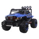 Ver imagem 1 de Carrinho Jipe Infantil Elétrico Super Cross 4x4 12v com Controle Remoto Bluetooth Azul