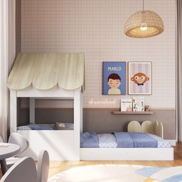 Cama Infantil Montessoriana com Casinha Infanto - 9