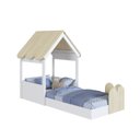 Ver mais imagens de Cama Infantil Montessoriana com Casinha Infanto Branco/Carvalho Araguaia
