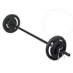 Kit Anilhas 16kg + Barra 120 Cm Com Presilhas Treino - 1