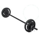 Ver imagem 1 de Kit Anilhas 16kg + Barra 120 Cm Com Presilhas Treino