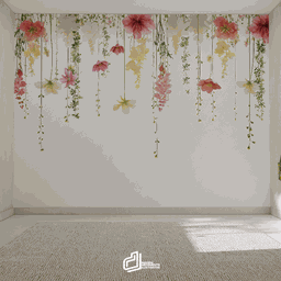 Papel de Parede Painel Florais - 3
