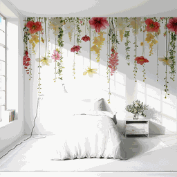 Papel de Parede Painel Florais - 1