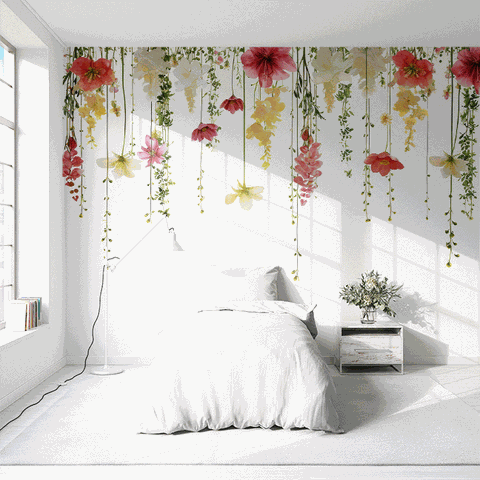 Papel de Parede Painel Florais