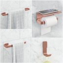 Ver imagem 1 de Kit Acessório para Banheiro Rose 4 Peças C/ Suporte Celular