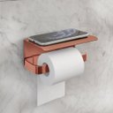 Ver imagem 2 de Kit Acessório para Banheiro Rose 4 Peças C/ Suporte Celular