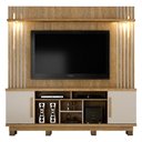 Ver imagem 2 de Estante Home para TV até 60 Polegadas Plenus Valdemóveis Cinamomo/Off