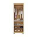 Ver imagem 5 de Guarda-roupa Infantil 62cm 2 Portas e 2 Gavetas Allegra Multimóveis Mp4441 Madeirado/branco