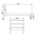 Ver imagem 3 de Quarto Solteiro 3 Peças Qt1 Amendoa Branco