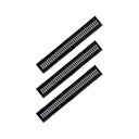 Ver imagem 1 de Kit 3 Ralo Grelha e Caixilho Aço Galvanizado Preto 15x100cm