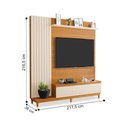 Ver imagem 2 de Home para TV Porto de Savana 65 Polegadas MDF Ripado Freijó Off White Casah