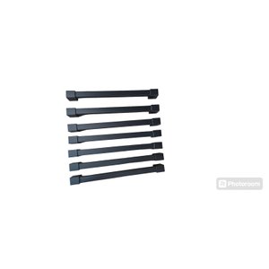 Puxador Armário Móveis em Geral Gaveta Preto 201/190mm -7 Unidade - com Parafusos