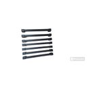 Ver imagem 1 de Puxador Armário Móveis em Geral Gaveta Preto 201/190mm -7 Unidade - com Parafusos