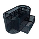 Ver imagem 2 de Organizador de Mesa, Porta Caneta, Porta Lápis, Metal Aramado, Preto, 21x11cm, Gv Office Porta Canet