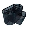 Organizador de Mesa, Porta Caneta, Porta Lápis, Metal Aramado, Preto, 21x11cm, Gv Office Porta Canet - 2