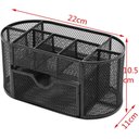 Ver imagem 3 de Organizador de Mesa, Porta Caneta, Porta Lápis, Metal Aramado, Preto, 21x11cm, Gv Office Porta Canet