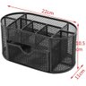 Organizador de Mesa, Porta Caneta, Porta Lápis, Metal Aramado, Preto, 21x11cm, Gv Office Porta Canet - 3