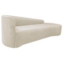 Ver imagem 4 de Kit Sofá Curvo França 200cm Ld. e 2 Poltronas Luiza Max Conforto, Bouclé Bege