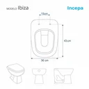 Ver imagem 3 de Assento Sanitário Poliester Ibiza Pêssego com ferragem Dourada