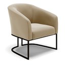 Ver imagem 2 de Cadeira Sala de Jantar Base Industrial Preto Stella Suede D03 - D’Rossi