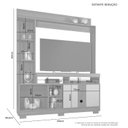 Ver imagem 2 de Estante Sedução Jcm Móveis Cinamomo/off White