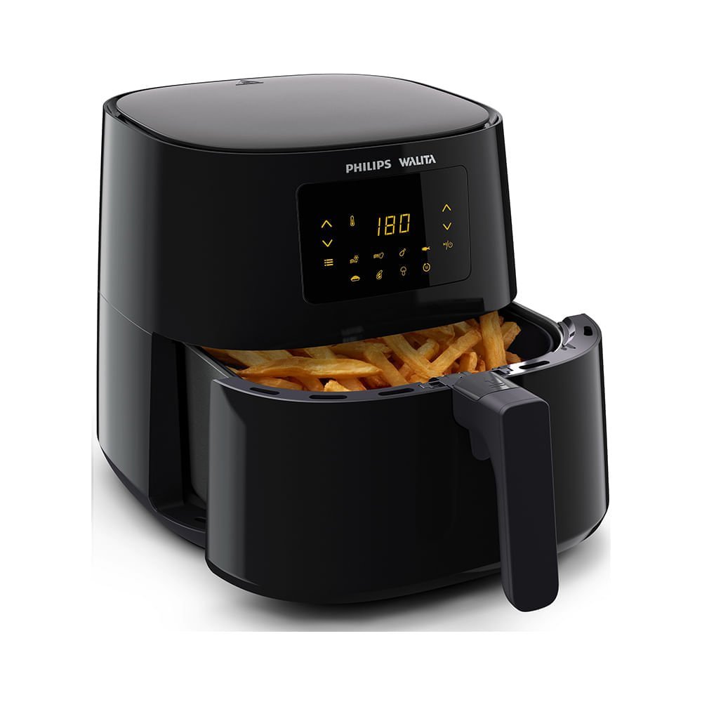 Ver imagem 3 de Fritadeira Elétrica Sem Óleo Air Fryer Philips Walita RI9270 XL 6,2L Digital Preta 220v