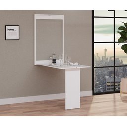 Mesa Dobrável de Parede – 2 Lugares (1 metro) – Open Up Branco - 1