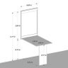 Mesa Dobrável de Parede – 2 Lugares (1 metro) – Open Up Branco - 4
