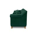 Ver mais imagens de Sofá Decorativo 200cm 3 Lugares com 4 Almofadas Armstrong Veludo Verde Floresta - Gran Belo