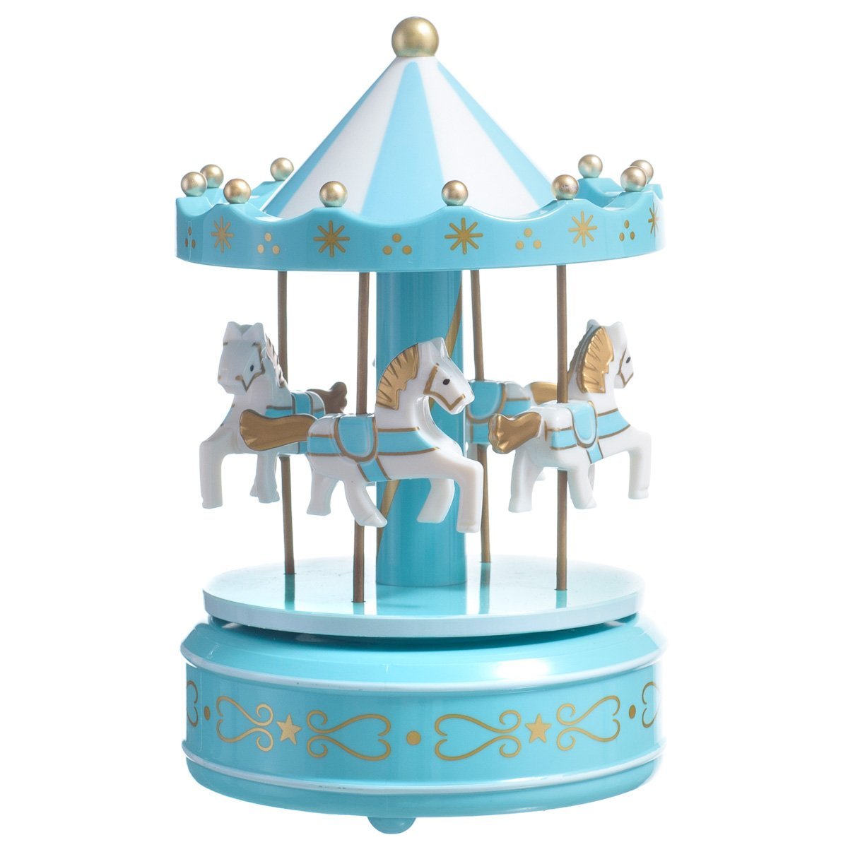 Carrossel Musical Decorativo Quarto Bebê Criança Decoração CXM-373 PGB 1 Peça Azul