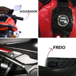 Mini Moto Motinha Elétrica Infantil Bateria 12v Som Farol Led Brinqway Bw301 - 4