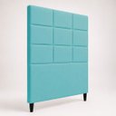 Ver imagem 6 de Cabeceira Estofada para Cama Box Solteiro 90 cm Florem Suede Azul Turquesa