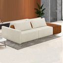 Ver imagem 6 de Sofá Ilha Modular Living com Puff 252cm Georgia K04 Bouclê Bege/caramelo - Mpozenato